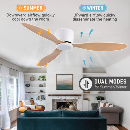 42/52 Inch Ceiling Fan 6-Speed DC Motor Remote Control