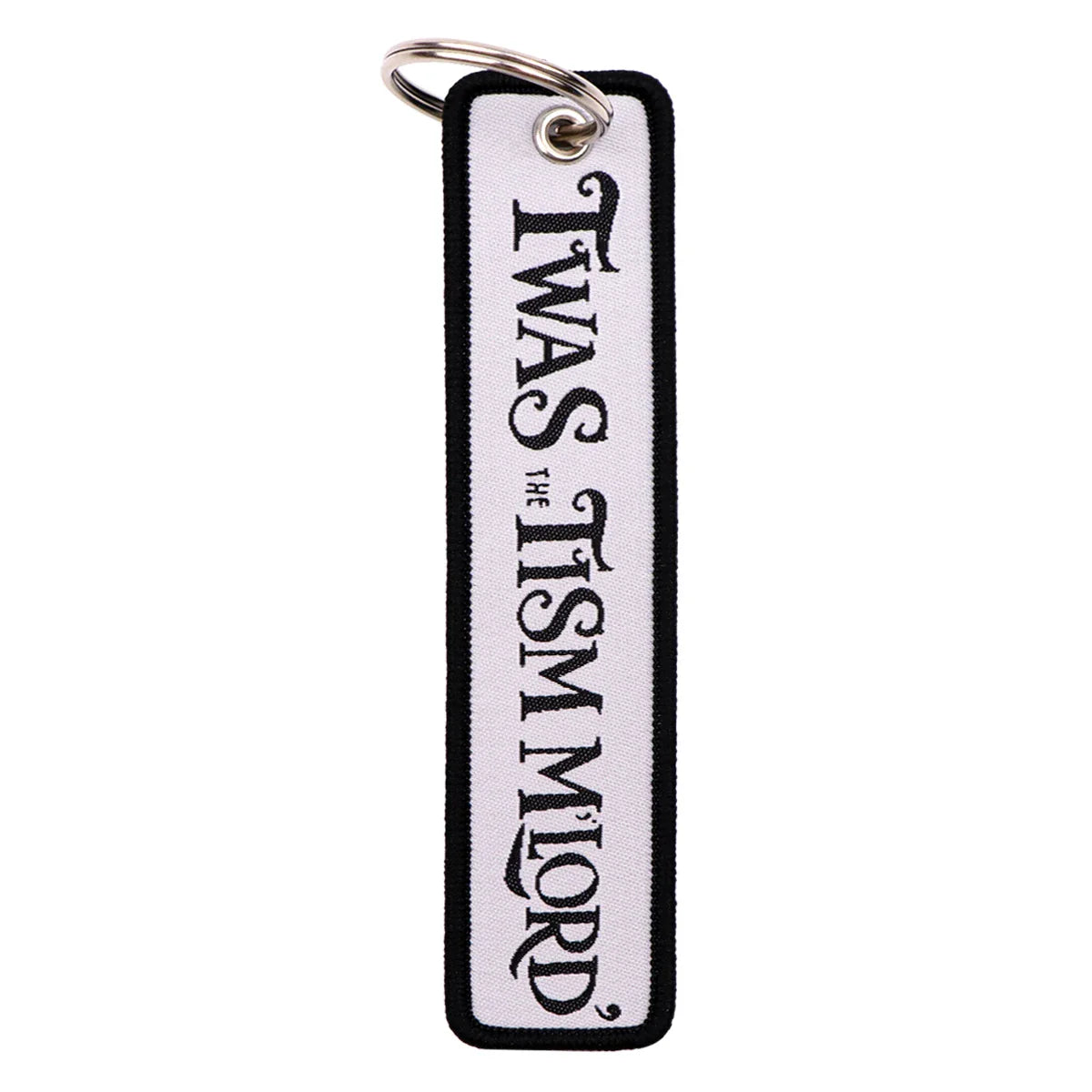 Spanish Quotes Embroidery Key Tag | Motorcycle Keychain for Men