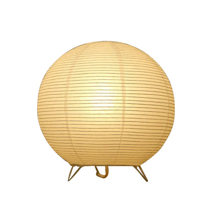 Nordic Paper Lantern Table Lamp Japanese Style Modern Living Study Room Bedroom Bedside LED Night Lighting Decor Drop Shipping