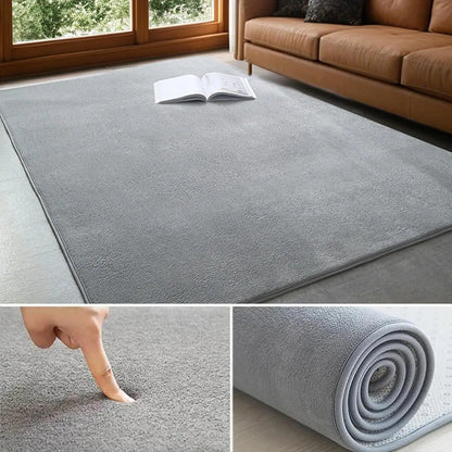 VIKAMA Coral rugs, non-slip low ammunition bedroom living room floor heating in children's room dorm, home decor, electric hot carpet