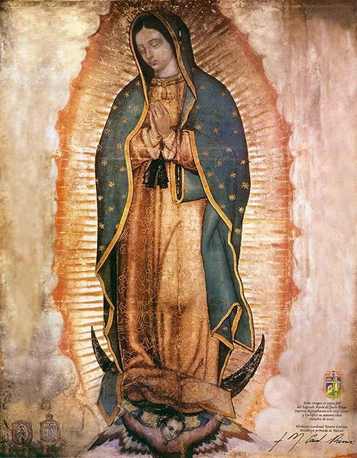 Tableau mural abstrait classique Mexique Notre-Dame de Guadalupe Impression HD sur toile Affiche Décoration Peinture Maison Salon Chambre