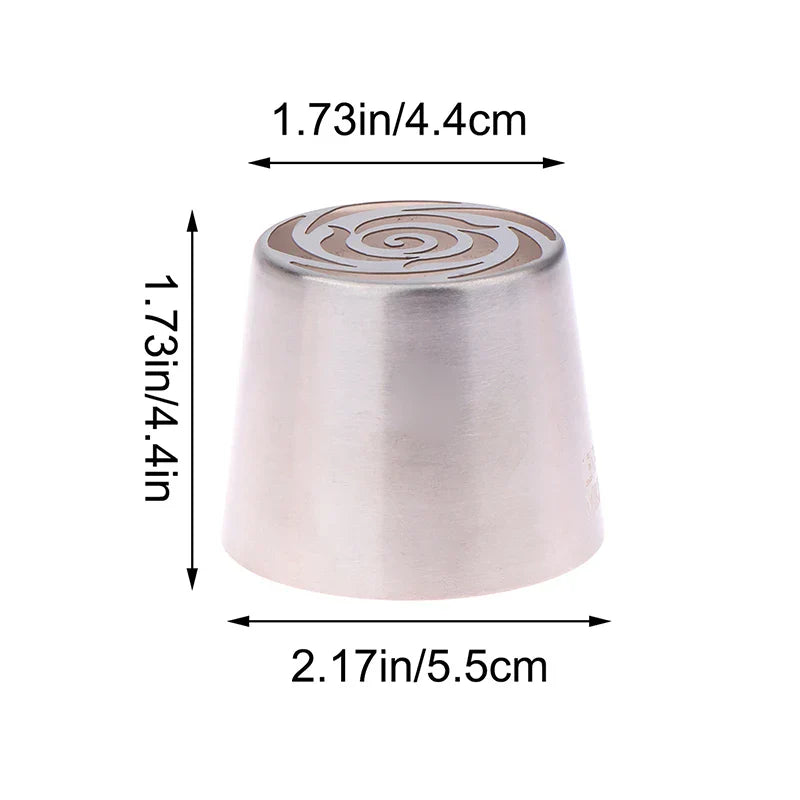 1Pc Stainless Steel Russian Piping Tip | Christmas Cake Icing Nozzle for Cupcake Decorating