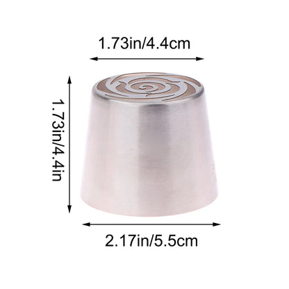 1Pc Stainless Steel Russian Piping Tip | Christmas Cake Icing Nozzle for Cupcake Decorating