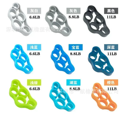 Fortalecedor de Dedos de 6 Niveles | Entrenador de Agarre Manual de Silicona para Guitarra y Deportes