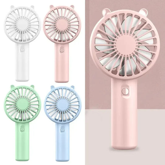 Ventilateur portable | Mini ventilateur à main avec contrôle du flux d'air à 3 vitesses | Rechargeable par USB pour un confort en déplacement