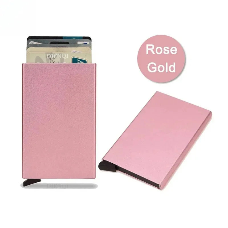 Pop Up Minimalist Smart Wallet | Thin Slim RFID Credit Card Holder for Men Women