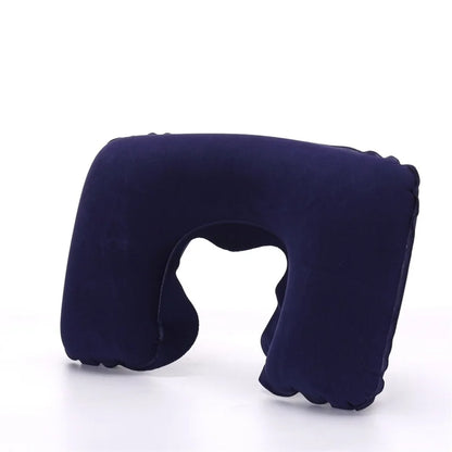 Portable Inflatable Travel Neck Pillow | U-Shape Air Cushion for Airplane