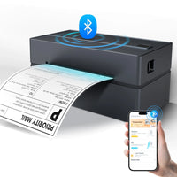 Wireless 4x6 Thermal Shipping Label Printer 300DPI Bluetooth WiFi Small Business