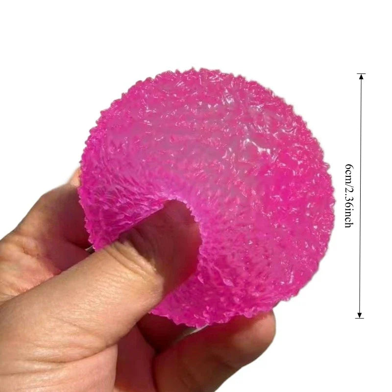 Squishy Ice Ball Fidget Toy | Super Soft Pink Mochi Slow-Rebound Stress Relief