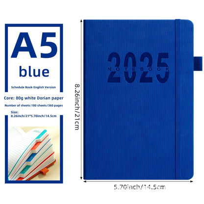 365 Day One Page Per Day 2025 New Calendar Log for Self Discipline and Time Management with 400 Pages