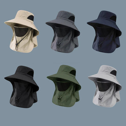 UV Protection Sun Hat | Outdoor Fishing and Hiking Cap with Neck Flap