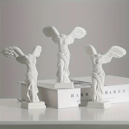 Estatua griega de resina, romana, del Louvre, Victoria Alada, figurita de diosa, escultura de ángel, decoración del hogar, sala de estar, adorno de oficina