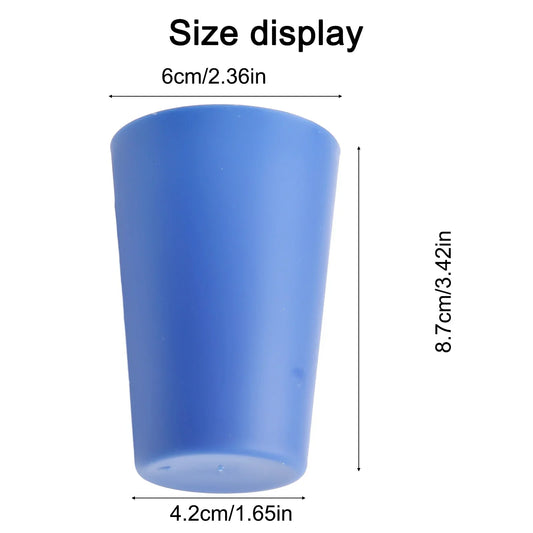 Colourful Plastic Cups Set of 6 | Microwave Safe Drinking Glasses for Juice, Coffee, and Water