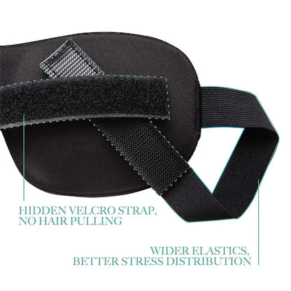 3D Breathable Sleep Mask | Light Blocking Eye Cover for Travel