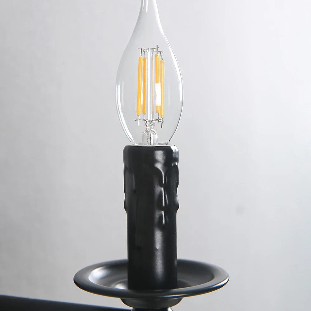 Vintage Industrial Wall Sconce Retro Candle Wall Lamp Bedside Stair Hallway