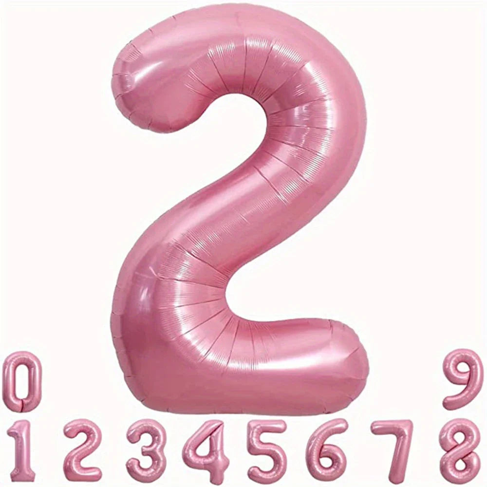 Pink Foil Number Balloon 40 inch | Birthday Party Decor