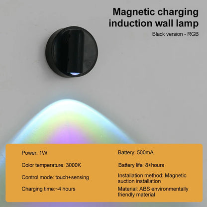 LED Light Magnetic USB Rechargeable Wall Light | Dimmable Reading Spotlight