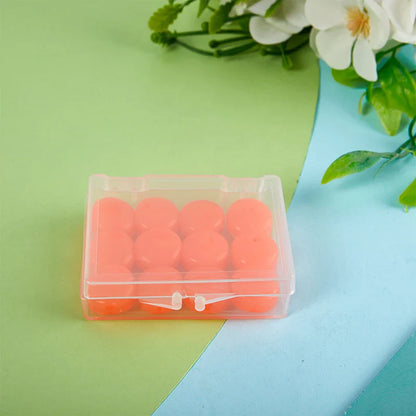 12 Pack Silicone Ear Plugs | Reusable Noise Reduction for Sleep, Swim, Study, and Work