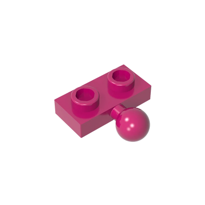 Plate, Modified 1 x 2 with Tow Ball on Side | Gobricks Building Block