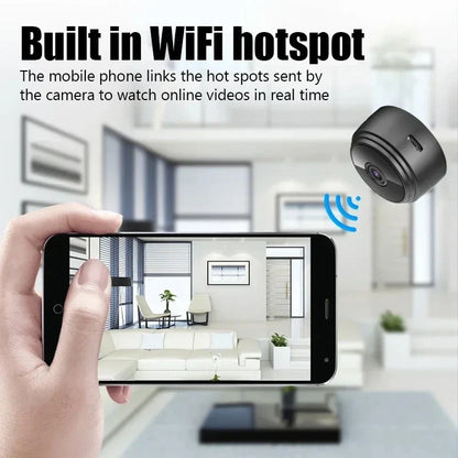 WiFi Mini Smart Camera – Wireless Indoor Video Device with Motion Detection