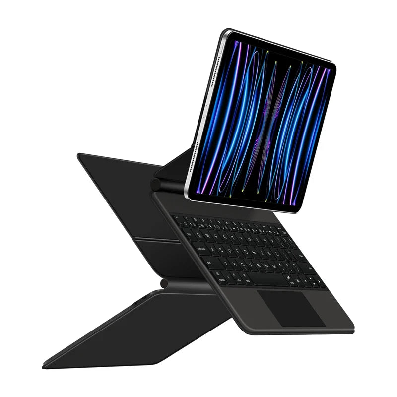Wireless Keyboard Case for 11 12.9 Tablet Touchpad Magnetic Smart Cover
