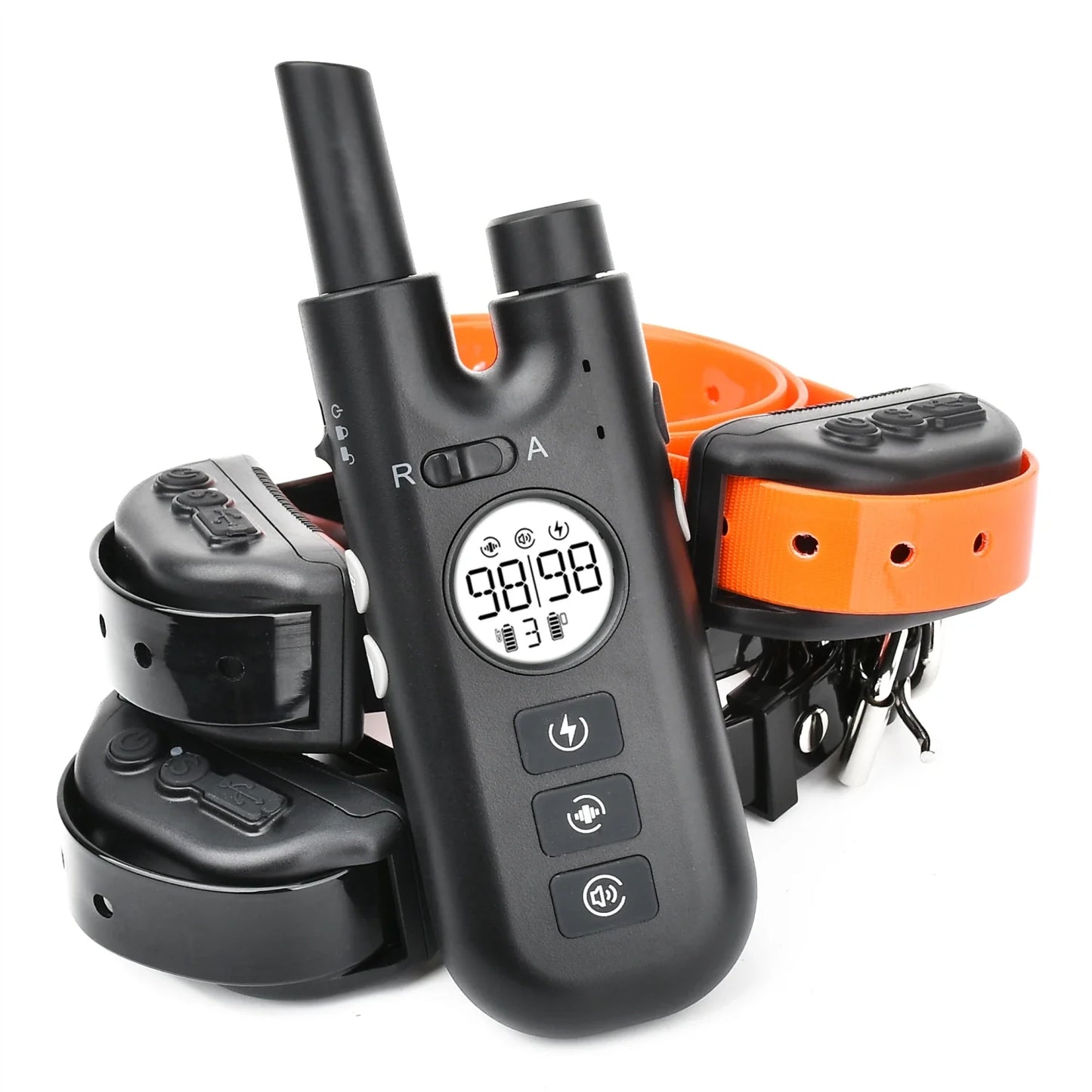 Dog Training Collar 800M Remote Waterproof Rechargeable No Bark Control Collar 2in1