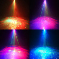 USB Laser Party Light Mini Projector 60 Patterns Sound Activated Disco Decor