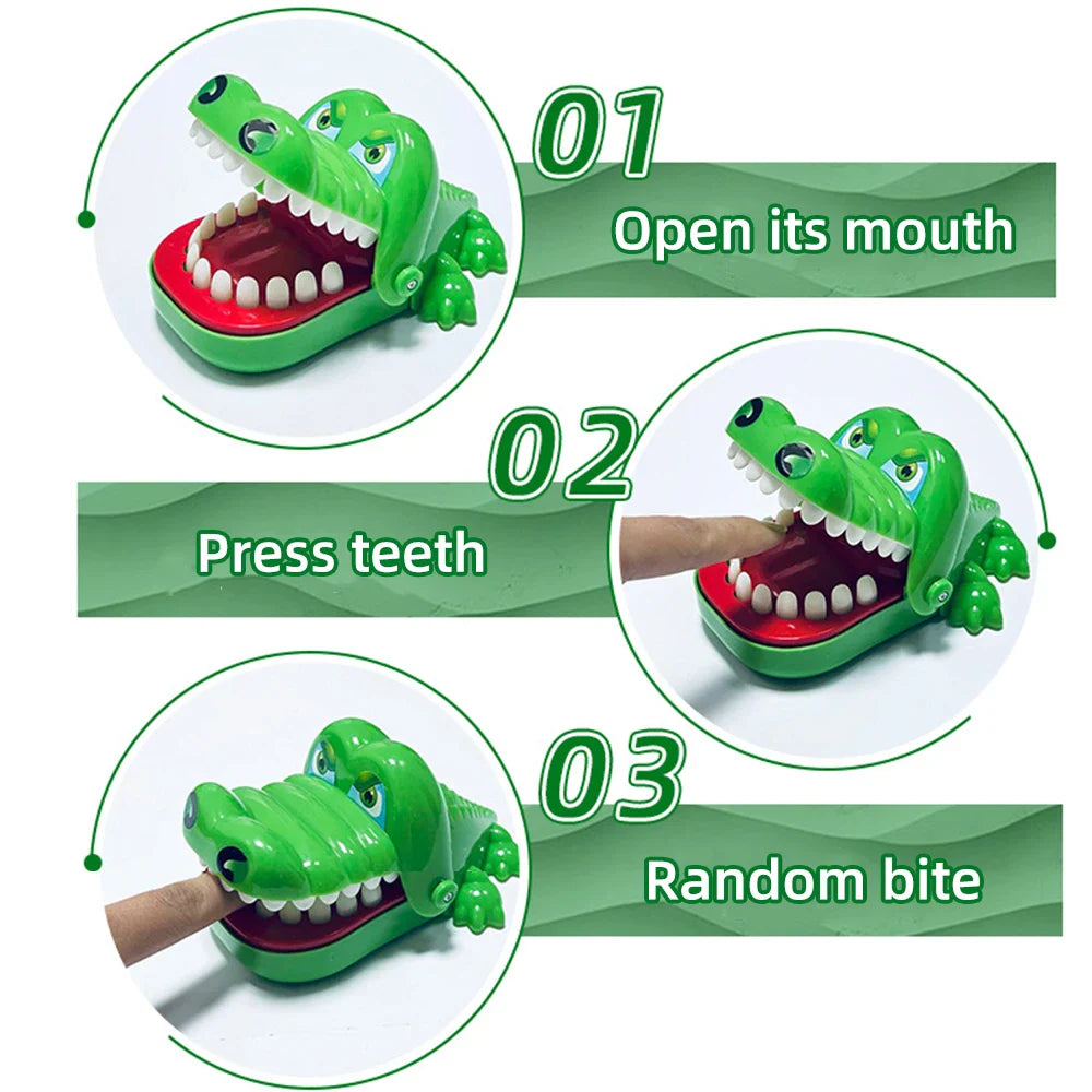 Crocodile Bites Fingers Game | Funny Alligator Tooth Reaction Toy for Kids