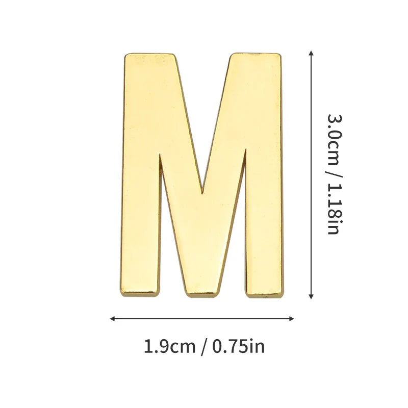 1 Pieza de metal autoadhesivo, número de casa, letras del alfabeto inglés para placa de puerta de apartamento, mesa, pegatinas de número de buzón de 3 x 2 cm