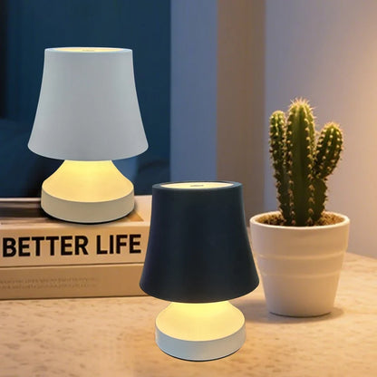 LumiNest | Rechargeable LED Desk Lamp with 3-Color Dimmable Bedside Light Decor