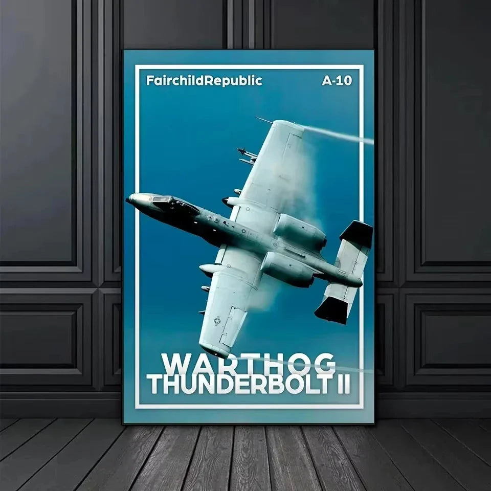 Toile d'art mural classique Avions du monde Avion de chasse F16 Blackbird Affiche imprimée HD Salon Chambre Photos décoratives