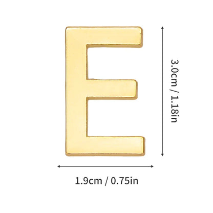 1 Pieza de metal autoadhesivo, número de casa, letras del alfabeto inglés para placa de puerta de apartamento, mesa, pegatinas de número de buzón de 3 x 2 cm