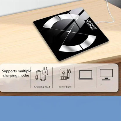 Smart Digital Scale with LED Display – USB Rechargeable Electronic Home Device