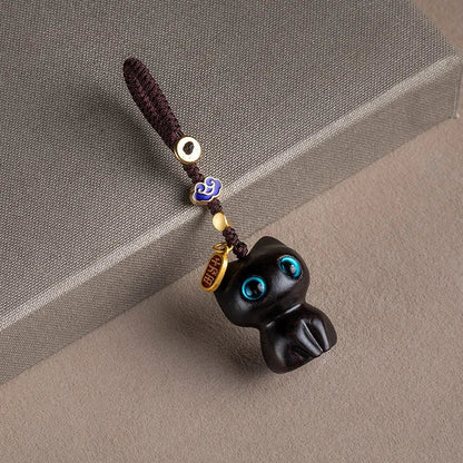 Sandalwood Scented Cat Keychain | Cute Phone Chain and Bag Pendant
