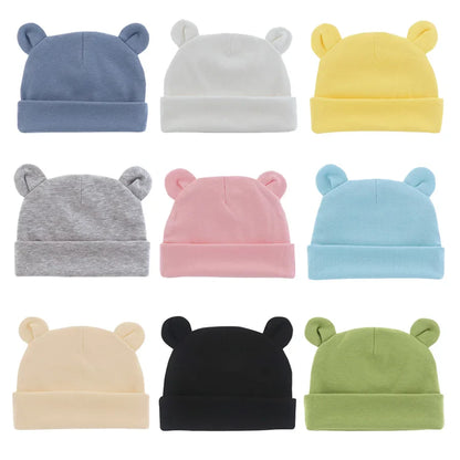 Soft Cotton Newborn Beanie Hat | Unisex Baby Cap for 0-12 Months