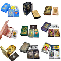 Nouveau Tarot Rider Waite en plastique, dorure à chaud, cartes de divination exquises pour jeu de société, pour collection.