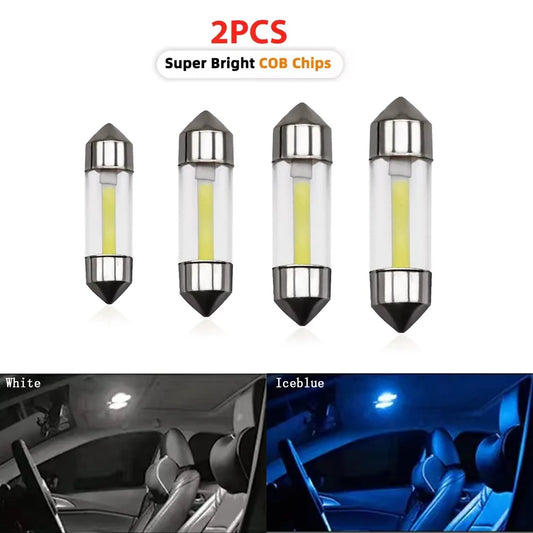 12V Car Reading Lamp | Double-Point LED Interior Light for C5W Bulb Upgrade