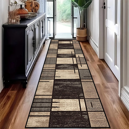 VIKAMA Tapis de cuisine à carreaux de haute qualité, long tapis de sol fin, tapis de porte, tapis de salon pour chambre à coucher, décoration intérieure