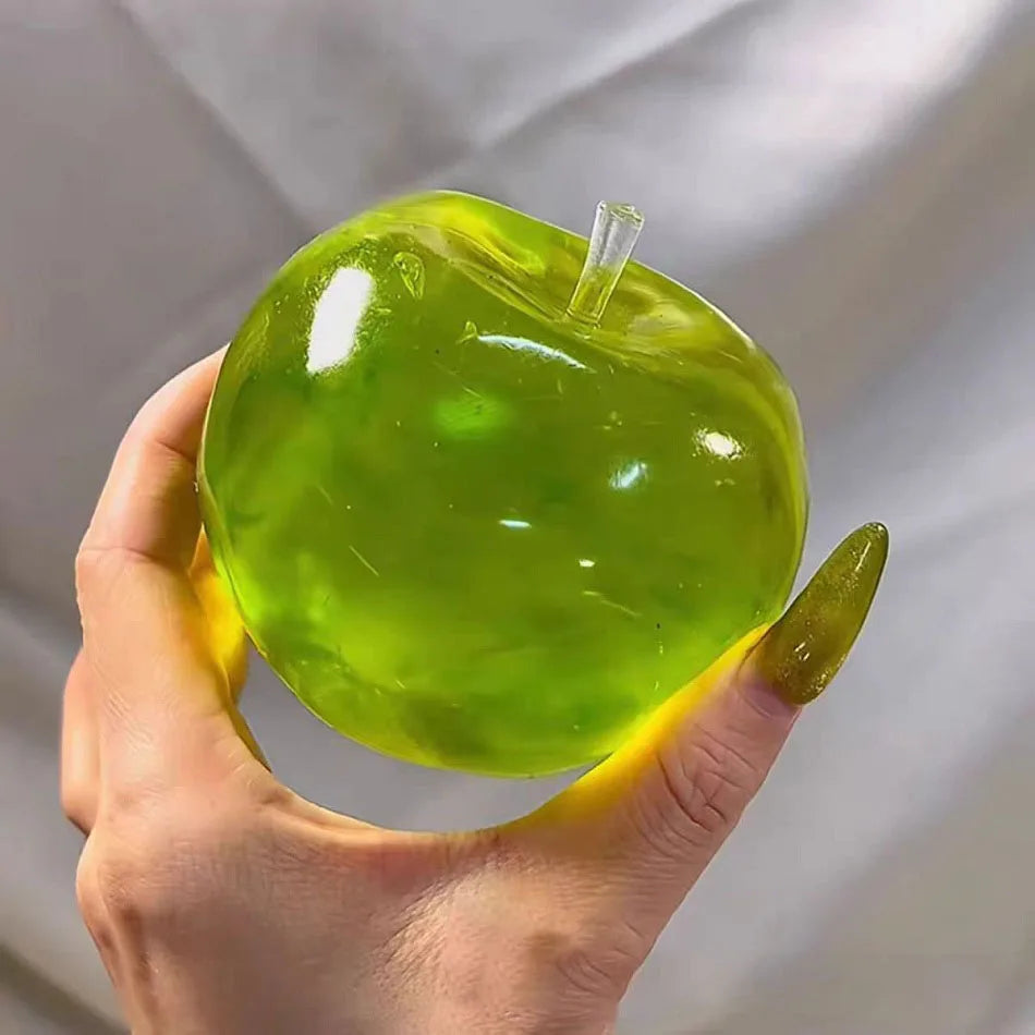 Balle anti-stress pomme verte | Jouet à presser pour TDAH Autisme Jouet sensoriel à rebond lent