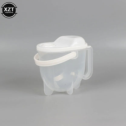 Portable Plastic Rice Cleaning Sieve | Hands-Free Kitchen Tool