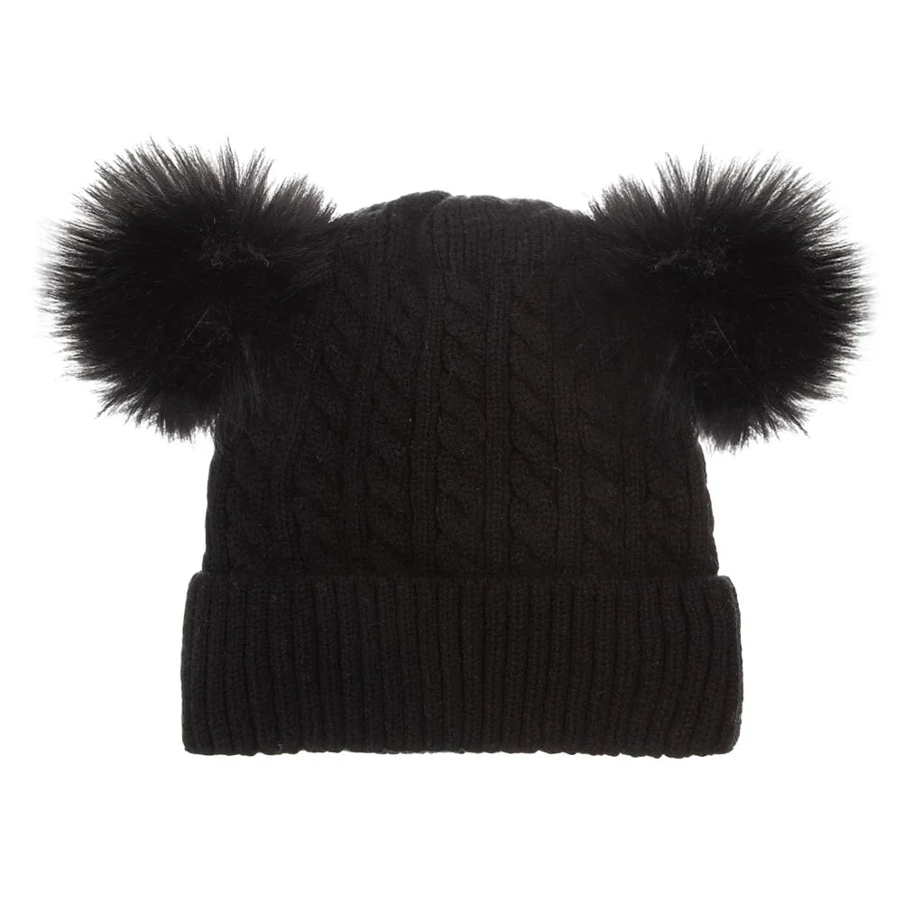 Baby Knotted Turban Hat | Warm Fleece Lined Beanie for Infants