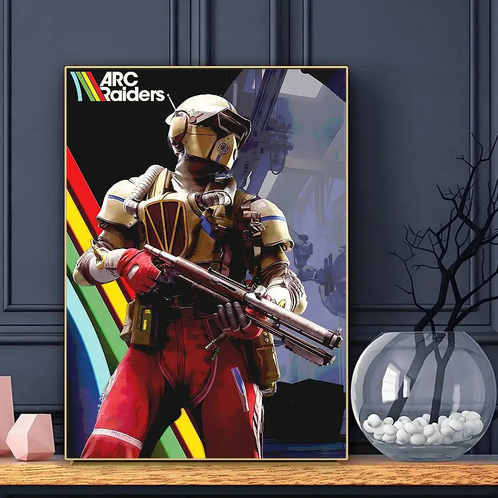 A-Arc R-Raiders Affiche de Jeu Art HD Adhésif Mural Imperméable Décoration Maison Salon Bar