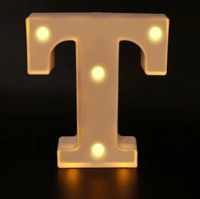16cm Letter LED Night Light | Alphabet Luminous Decorative Lamp for Party