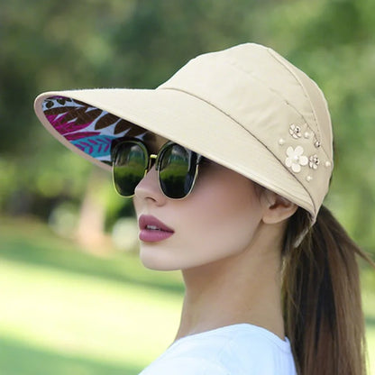 Sun Protection Hat for Women | Foldable UV Guard Visor