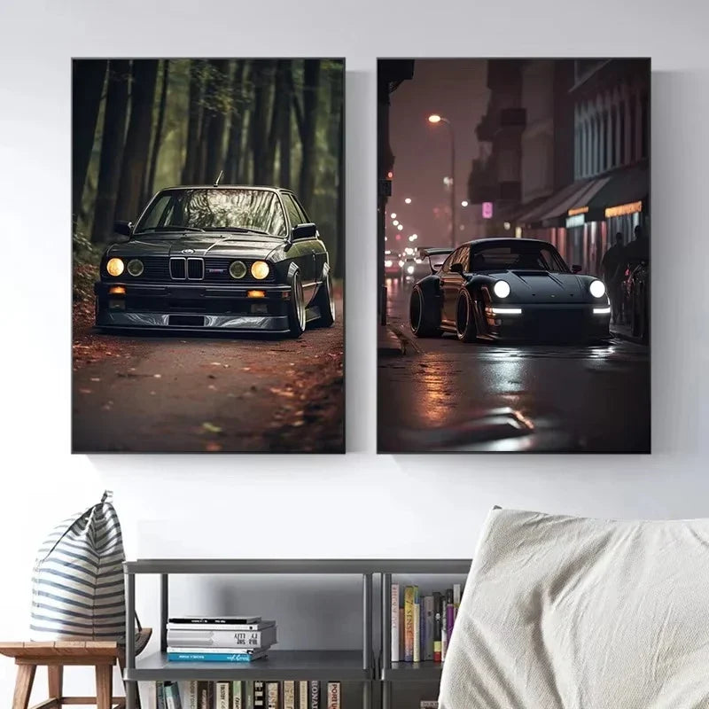 Peinture Moderne Voitures E30 M3 Affiche et Impressions sur Toile Photos Murales pour la Décoration Intérieure Salon