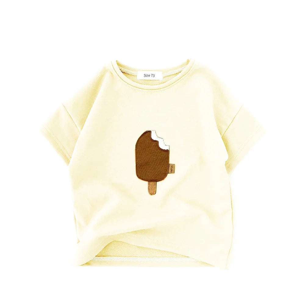 Baby Animal Print Cotton T-Shirt – Short Sleeve Top