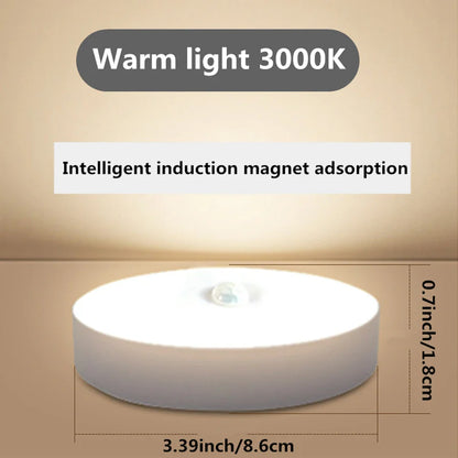 Magnetic Night Light with Motion Sensor | Rechargeable LED Lamp for Closet