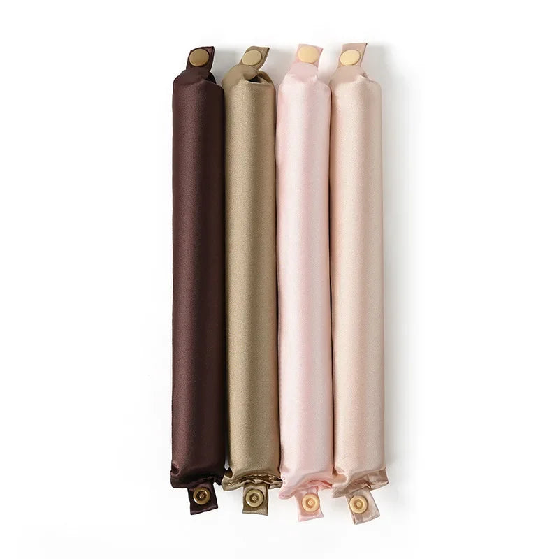 Bigoudis Sans Chaleur Bandeau Satiné Tige à Friser Sans Chaleur Boucles de Soie Bigoudis Paresseux Rouleaux à Cheveux Doux à Dormir Outils de Coiffage