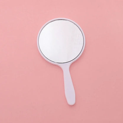 Handheld Portable Round Makeup Mirror | Compact Vanity Mirror for Travel