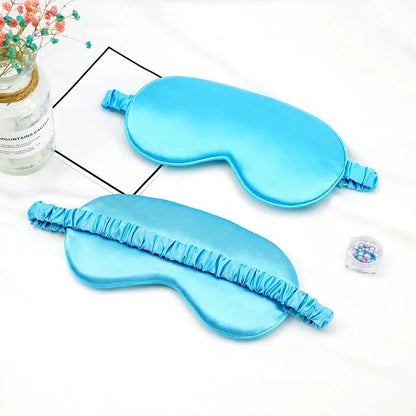 Silk Sleep Eye Mask for Women | Travel Blindfold with Light Blocking